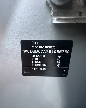 Opel Insignia cena 20600 przebieg: 161000, rok produkcji 2009 z Toszek małe 106